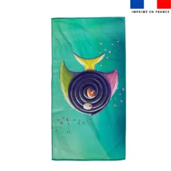 Coupon serviette de plage motif poisson réglisse - Création Stillistic