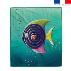 Coupon serviette de plage motif poisson réglisse - Création Stillistic