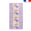 Coupon serviette de plage motif marinière savane- Création Lili Bambou Design