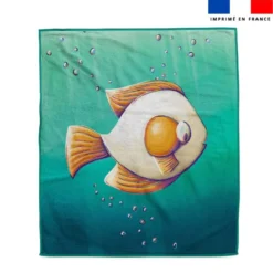 Coupon serviette de plage motif poisson oeuf - Création Stillistic