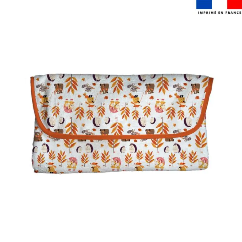 Coupon tapis à langer animaux d'automne