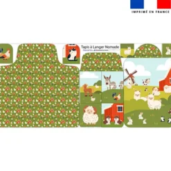 Coupon tapis à langer animaux de la ferme