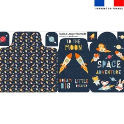 Coupon tapis à langer animaux dans l'espace