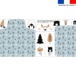 Coupon tapis à langer animaux hiver