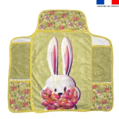 Coupon tapis à langer lapin printanier - Création Stillistic