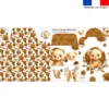 Coupon tapis à langer ourson aquarelle