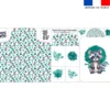 Coupon tapis à langer raton laveur aquarelle