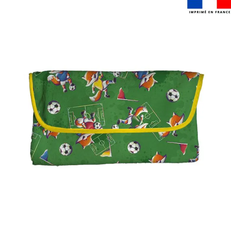 Coupon tapis à langer renard foot - Création Stillistic