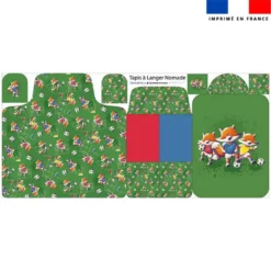 Coupon tapis à langer renard foot - Création Stillistic