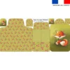 Coupon tapis à langer renard noeud papillon - Création Stillistic