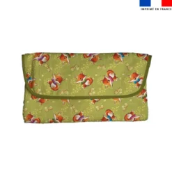 Coupon tapis à langer renard noeud papillon - Création Stillistic