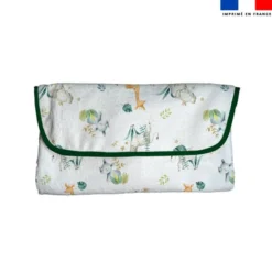 Coupon tapis à langer safari animaux aquarelle