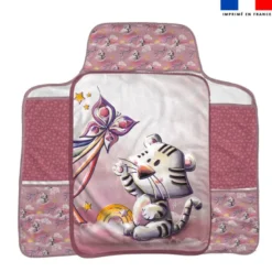 Coupon tapis à langer tigre blanc - Création Stillistic