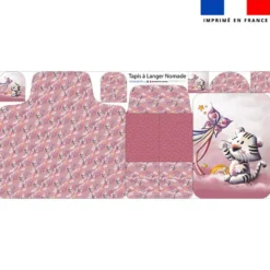Coupon tapis à langer tigre blanc - Création Stillistic