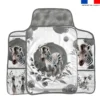 Coupon tapis à langer zèbre aquarelle
