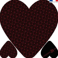 Coupon 45x45 cm forme coeur motif LOVE