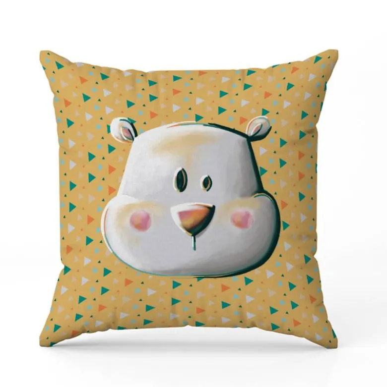 Coupon 45x45 cm imprimé animaux du froid ours - Création Stillistic