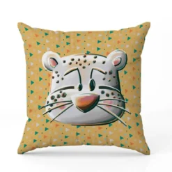 Coupon 45x45 cm imprimé animaux du froid Panthère - Création Stillistic