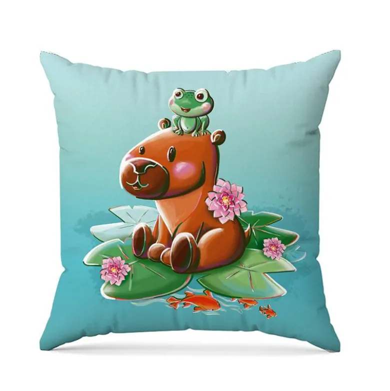 Coupon 45x45 cm imprimé capybara - Création Stillistic