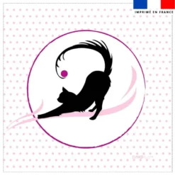 Coupon 45x45 cm imprimé chatouball - Création Nidillus Carémoli