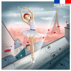 Coupon 45x45 cm imprimé danseuse étoile Paris - Création Nidillus Carémoli