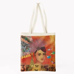 Coupon 45x45 cm imprimé diva Paris - Création Lita Blanc
