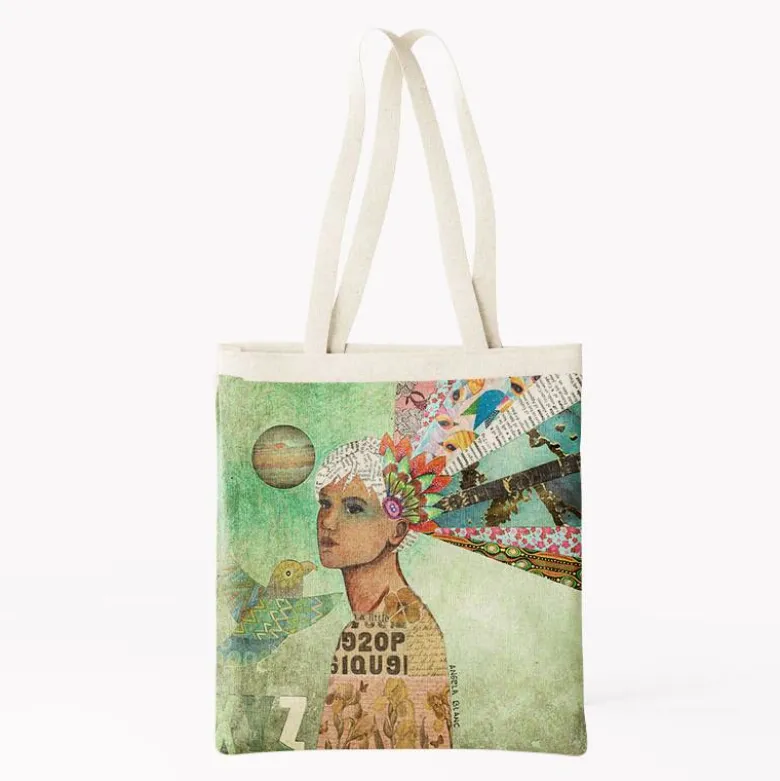 Coupon 45x45 cm imprimé diva xyz - Création Lita Blanc