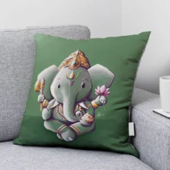 Coupon 45x45 cm imprimé Ganesh - Création Stillistic