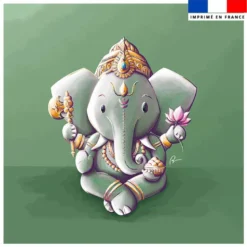 Coupon 45x45 cm imprimé Ganesh - Création Stillistic