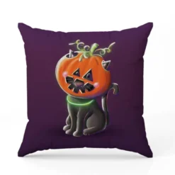 Coupon 45x45 cm imprimé Halloween Citrouille - Création Stillistic