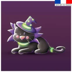 Coupon 45x45 cm imprimé Halloween Magicien - Création Stillistic