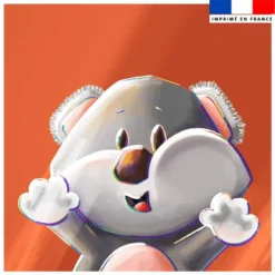 Coupon 45x45 cm imprimé Koala Lou-Stick - Création Stillistic