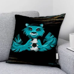 Coupon 45x45 cm imprimé tigre foot - Création Nidillus Carémoli