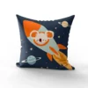 Coupon 45x45 cm motif animaux dans l'espace koala
