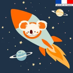 Coupon 45x45 cm motif animaux dans l'espace koala