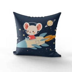 Coupon 45x45 cm motif animaux dans l'espace souris