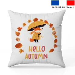 Coupon 45x45 cm motif animaux d'automne renard
