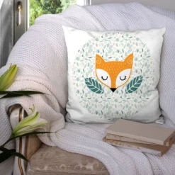 Coupon 45x45 cm motif animaux de la forêt