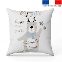 Coupon 45x45 cm motif animaux hiver ours