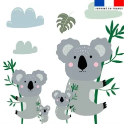 Coupon 45x45 cm motif animaux savane koala