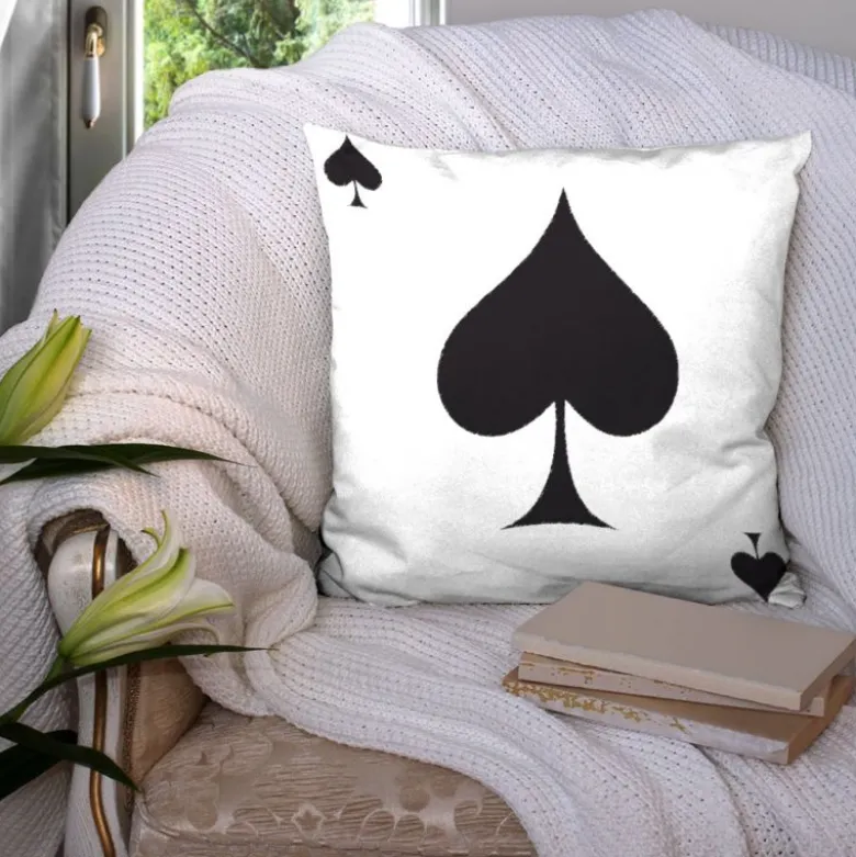 Coupon 45x45 cm motif as de pique
