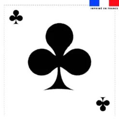 Coupon 45x45 cm motif as de trèfle