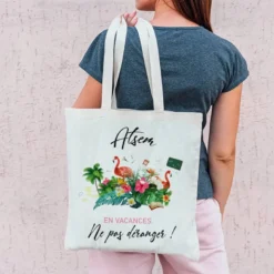 Coupon 45x45 cm motif Atsem en vacances
