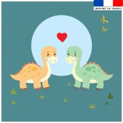 Coupon 45x45 cm motif bébé dino