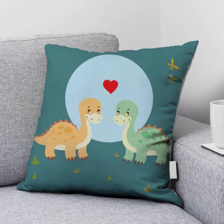 Coupon 45x45 cm motif bébé dino