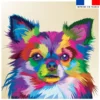 Coupon 45x45 cm motif chihuahua pop art
