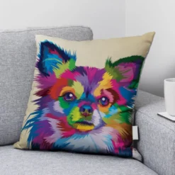Coupon 45x45 cm motif chihuahua pop art