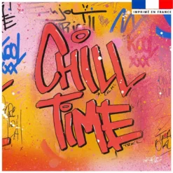 Coupon 45x45 cm motif chill time - Création Alex Z