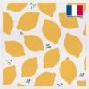 Coupon 45x45 cm motif citron
