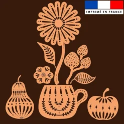 Coupon 45x45 cm motif éclat d'automne